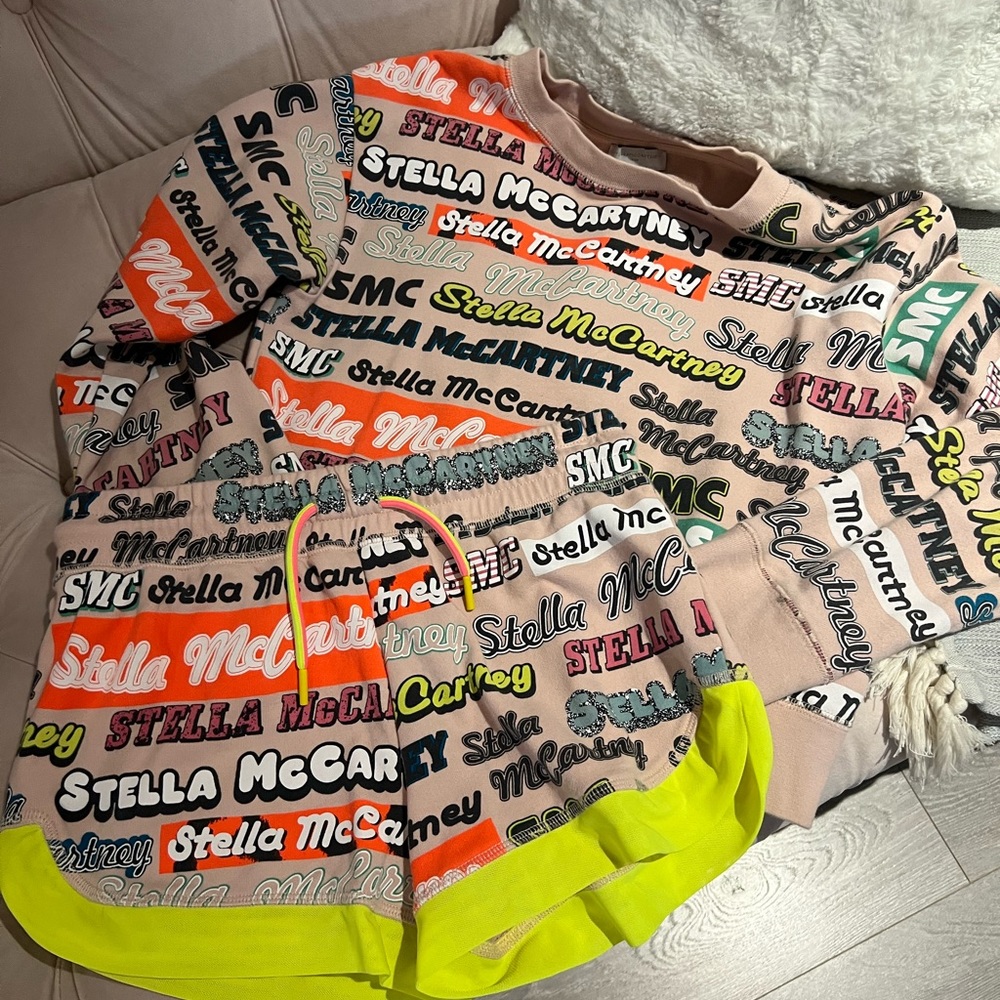 Stella McCartney sweater and shorts set